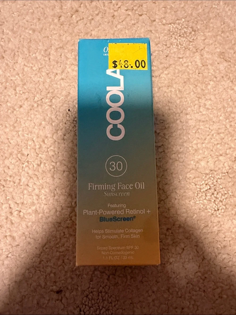 COOLA Firming Face Oil SPF 30 - Blue and Gold Ombre